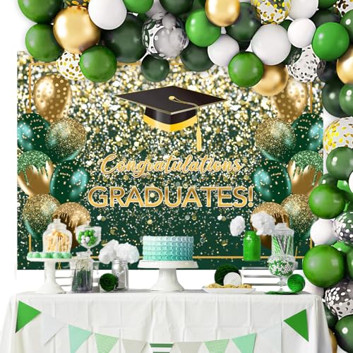 Telón de fondo verde para graduación 10x8 pies miniatura 3