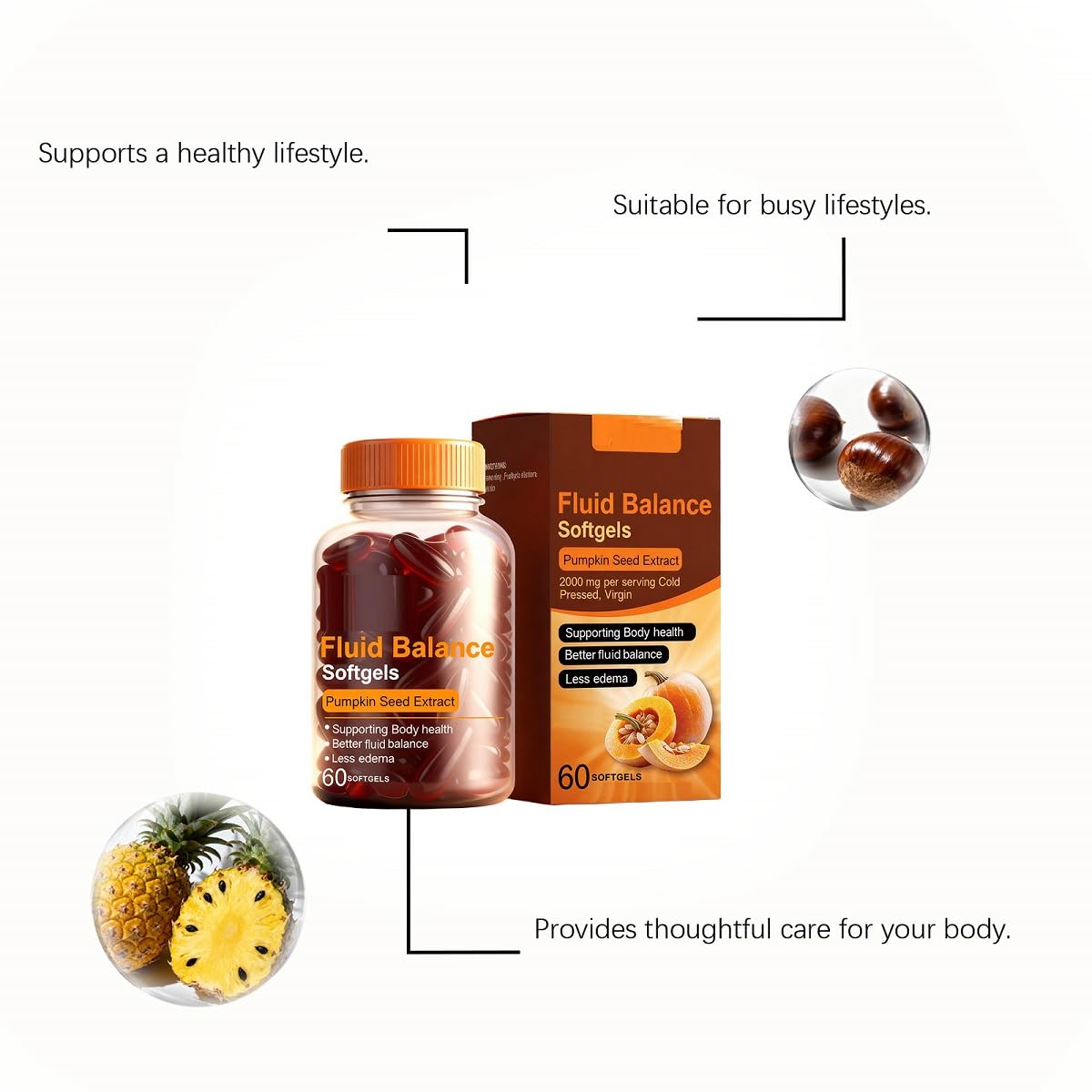 Estratto di semi di zucca - Supporto naturale per energia e vitalità, formula unisex,1pcs