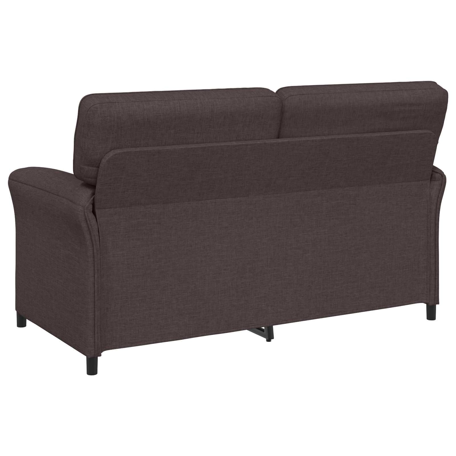 Sofa 100% poliester z metalową ramą i płytą MDF, głębokość siedziska 57 cm, 1-osobowa kanapa do salonu z podłokietnikami, wytrzymała tapicerka, zajmuje mało miejsca, nadaje się do biura i