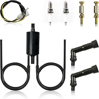 Ignition Coil Spark Plug and Cap For Honda CB250 1979-1981 CB400 1978 CM400 1979-1981 CM450 1982-1983 Hawk 400 CB400 1978-1982 Hawk CB450T 1982 Nighthawk CB450SC 1982-1985 30530-447-003 30530-413-003