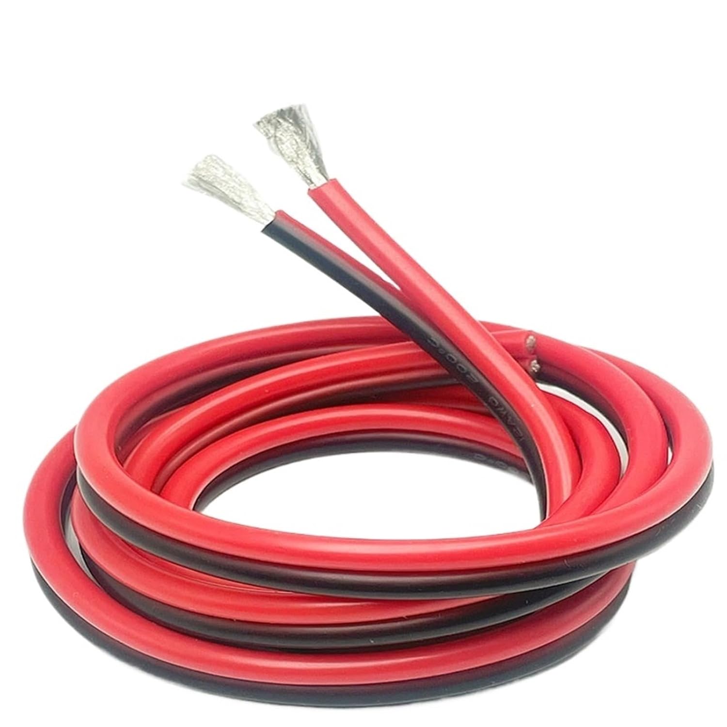 8awg 10awg 12awg 0.08mm Tinned Copper Wire 14awg 16awg 18awg 20awg 22awg 24/26/28awg Flexible Silicone Wire(R-B Silicone,1M -3.2FT_28 AWG)