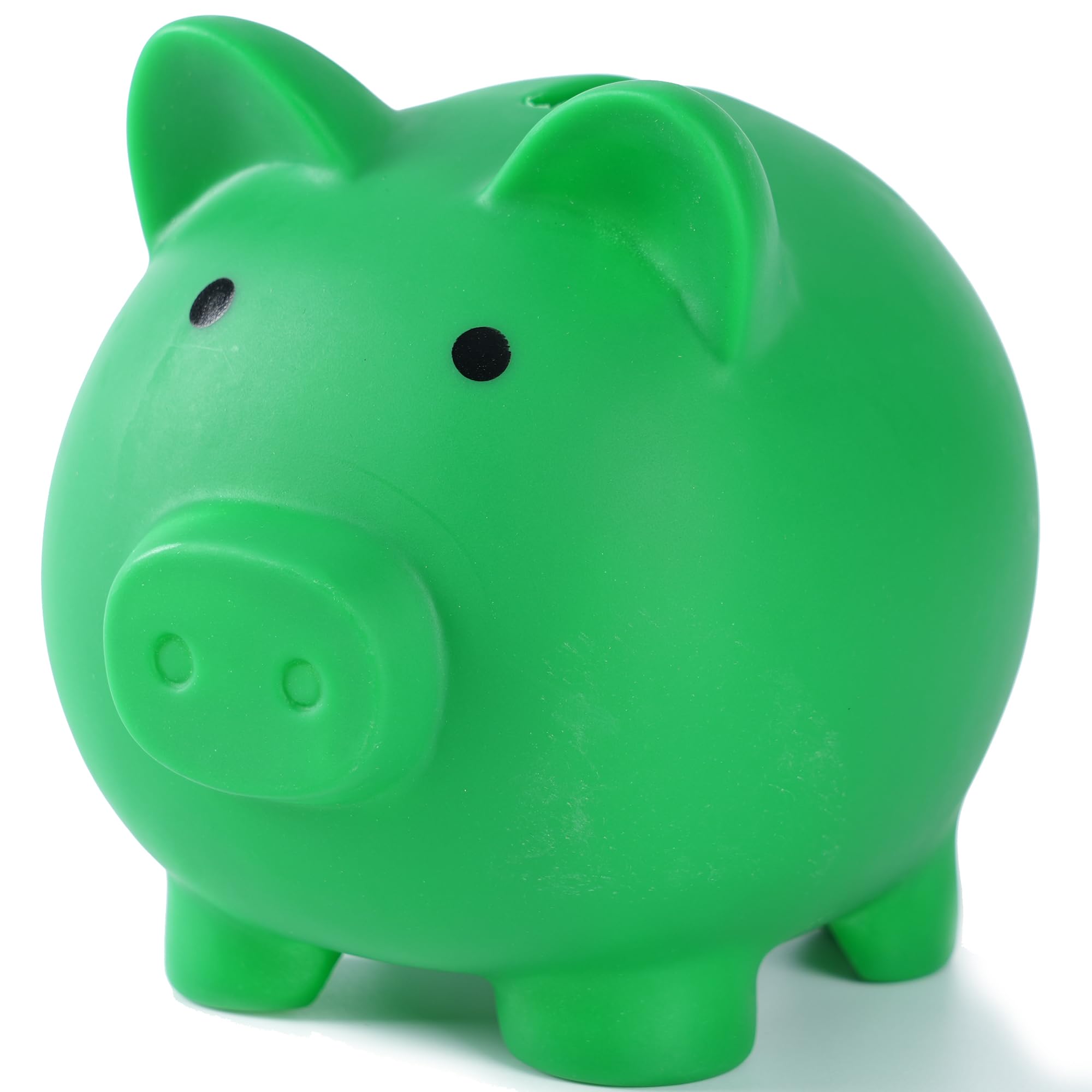 H&W Piggy Bank, Plastic Coin Bank, Unbreakable Money Banks, Cute Piggy Banks, First Money Box, Best Birthday Gifts Home Decoration（Dark Green）
