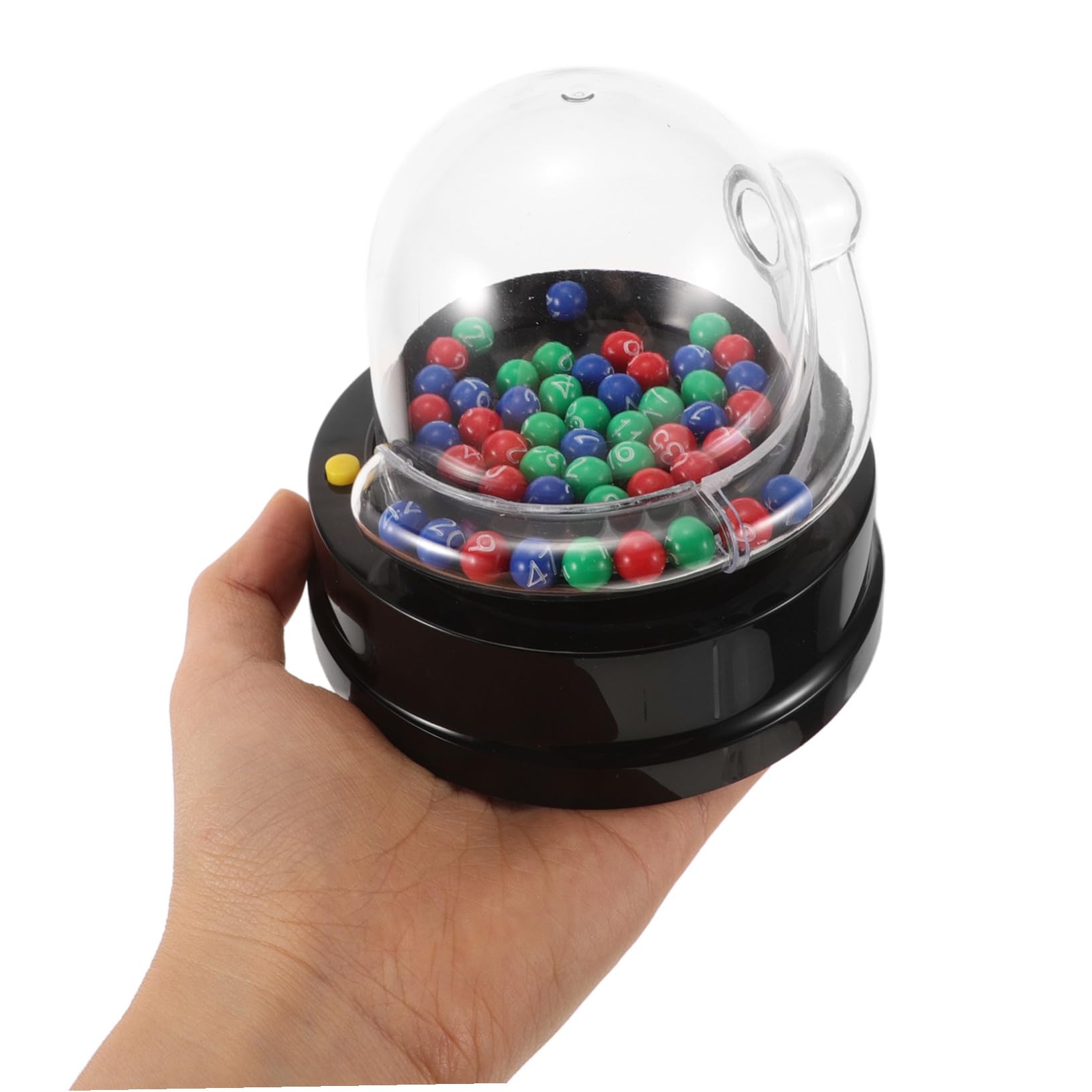 Uonlytech Macchina Elettrica della Lotteria per Feste, Macchinetta Sorteggio con Palline, Plastica Leggera e Facile da Usare, Giochi Bingo