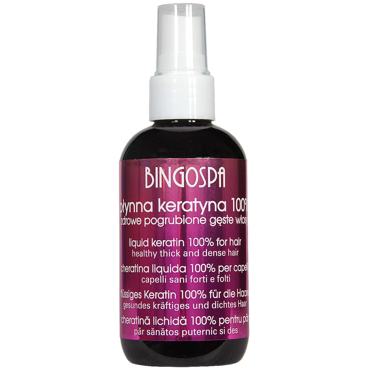 BINGOSPA Queratina líquida 100% para cabello fuerte, cabello brillante contra puntas abiertas y rotas - 100ml