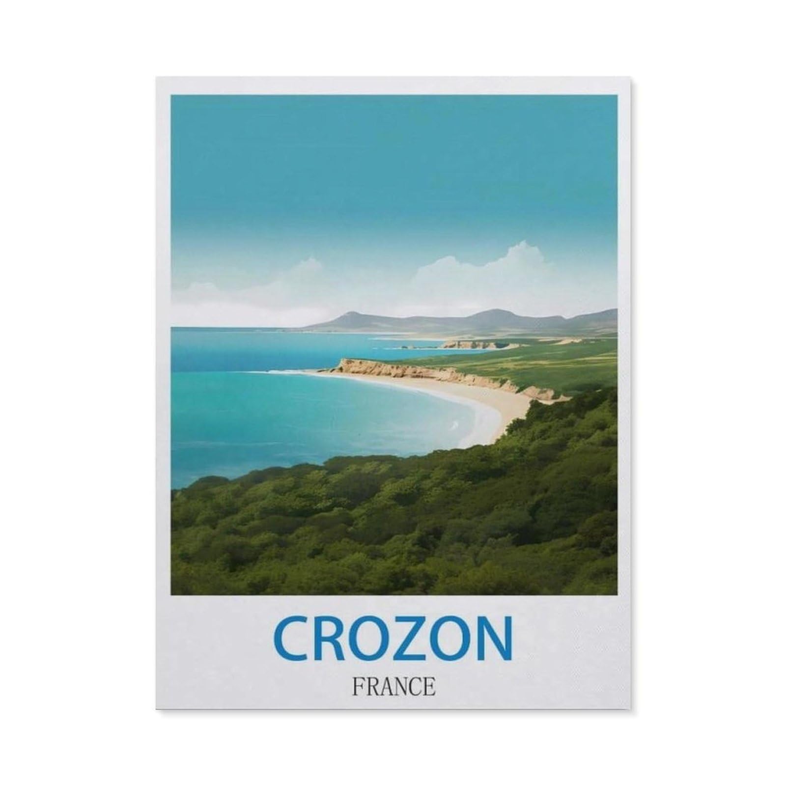 BEAYODKP 5D DIY Diamond Painting kit，Crozon France（40x50cm）