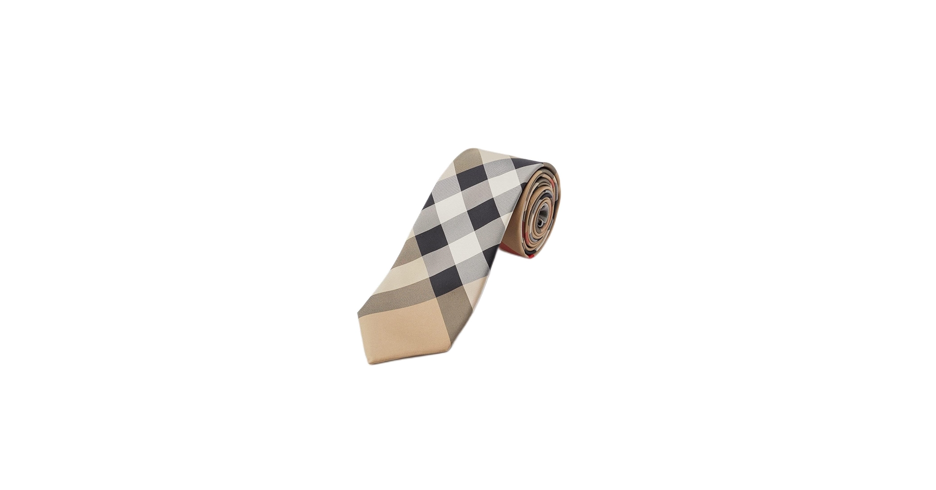 美品　BURBERRYネクタイ　メガチェック　※最終価格 BURBERRY バーバリー ネクタイ CHECK SILK TIE チェック