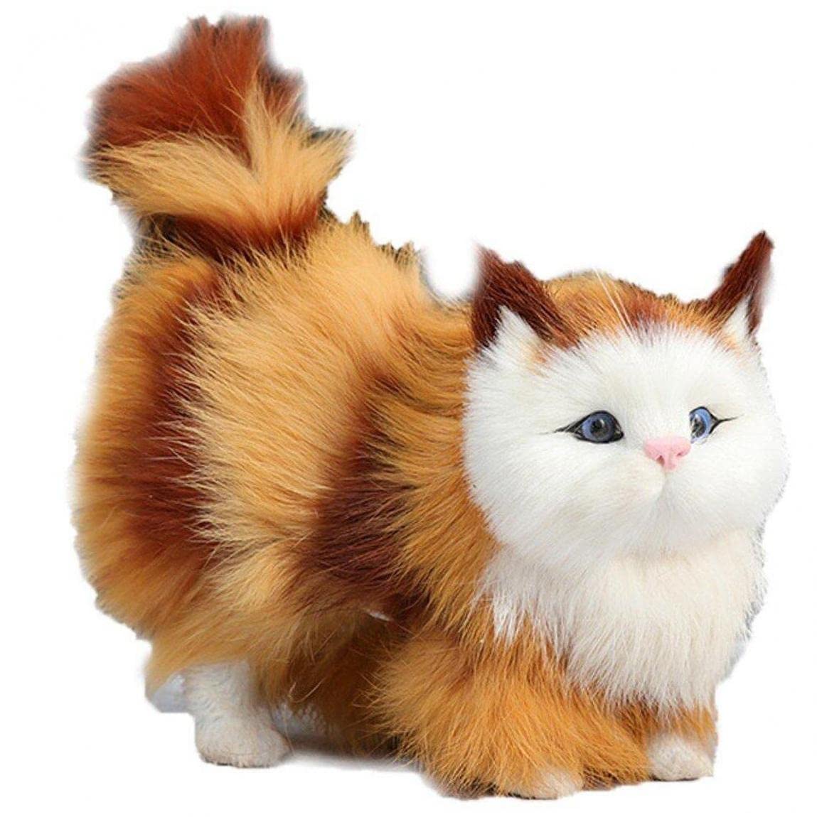 Amazon.co.jp: ソフトシミュレーションぬいぐるみ猫 かわいい