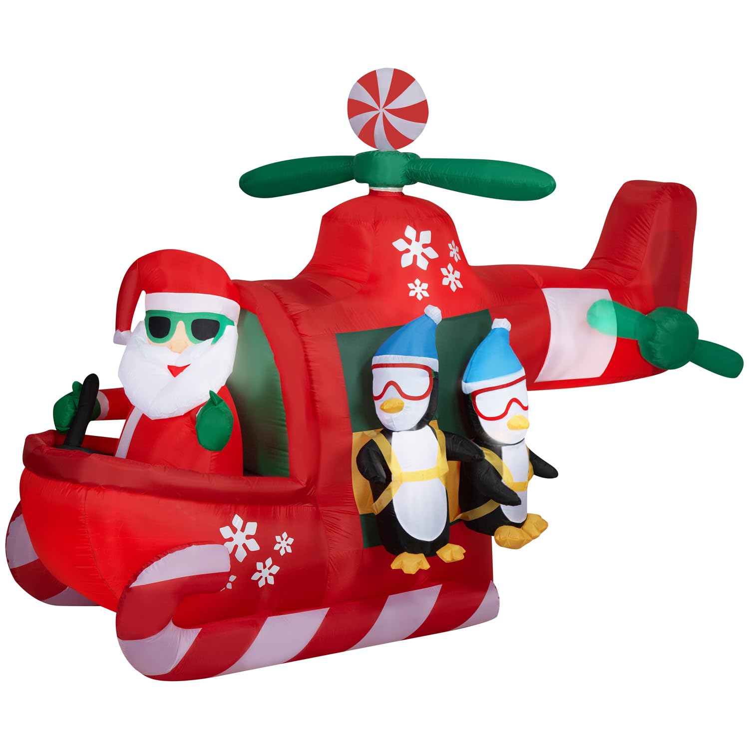 Amazon.com: Gemmy Animated Christmas Inflatable Santa's Helicopter