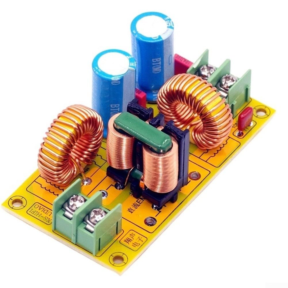Filtre DC LC pour EMI, module de suppression électromagnétique 10 A 20 A DC50 V pour systèmes audio et automobiles (20 A)
