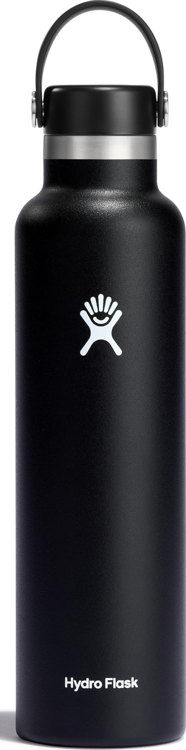 Hydro Flask Water Bottle - Insulated Stainless Steel - Non Spill, Leakproof in 24 Oz Black