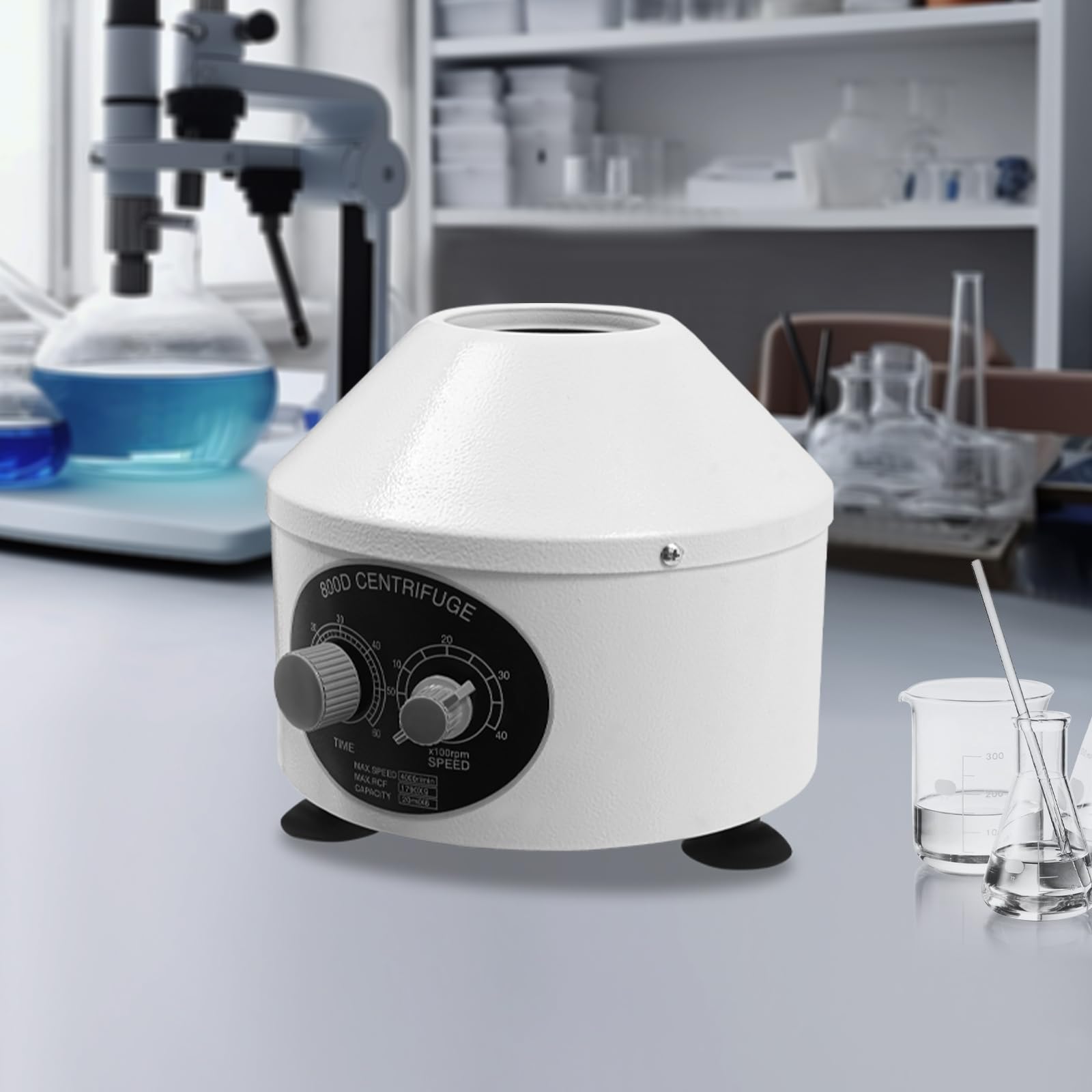 Centrifuga elettrica da tavolo 4000 giri/min Attrezzatura da laboratorio Dispenser al plasma a velocità variabile Timer intelligente per laboratorio medico chimico laboratorio biochimico