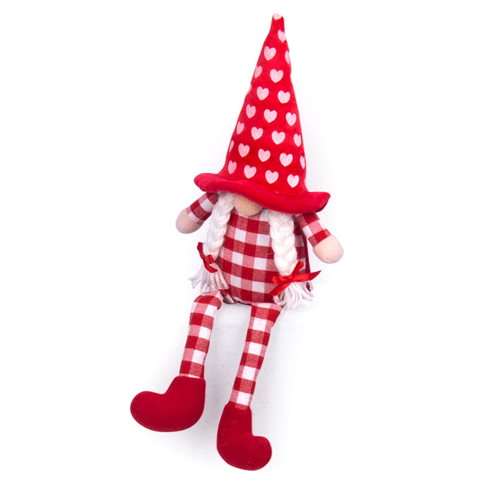 Kalttoy Ladies Day Sitting Faceless Doll For Wedding Christmas Home Decorations Heart Gnomes Ornament New Year Gift Swedish Christmas Ornaments