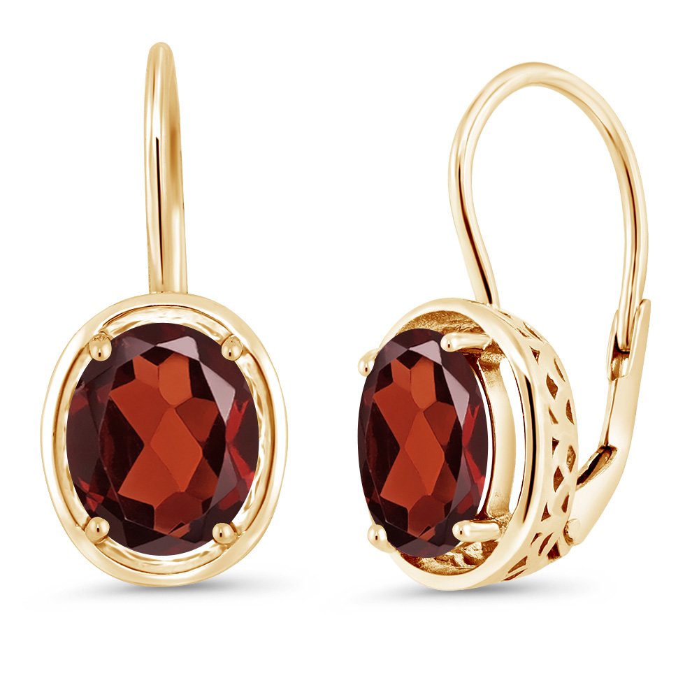 Boucles d’oreille en argent Doré et Pierre Semi-Précieuse G17