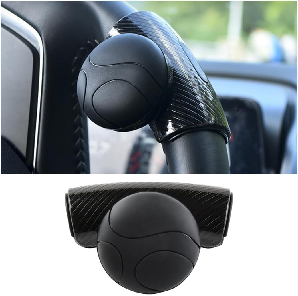 Car Steering Wheel Knob for Tesla Model 3 2017-2020, Steering Wheel Swivel Knob Steering Wheel Assistance Car Accessories,Bla-CK