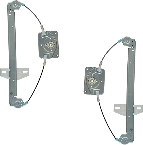 Miniatura 403 de TRQ Juego de elevalunas manual para el lado del conductor y del pasajero compatible con Chevrolet Tracker 1998 1989-1997 Geo 1989-1998 Suzuki