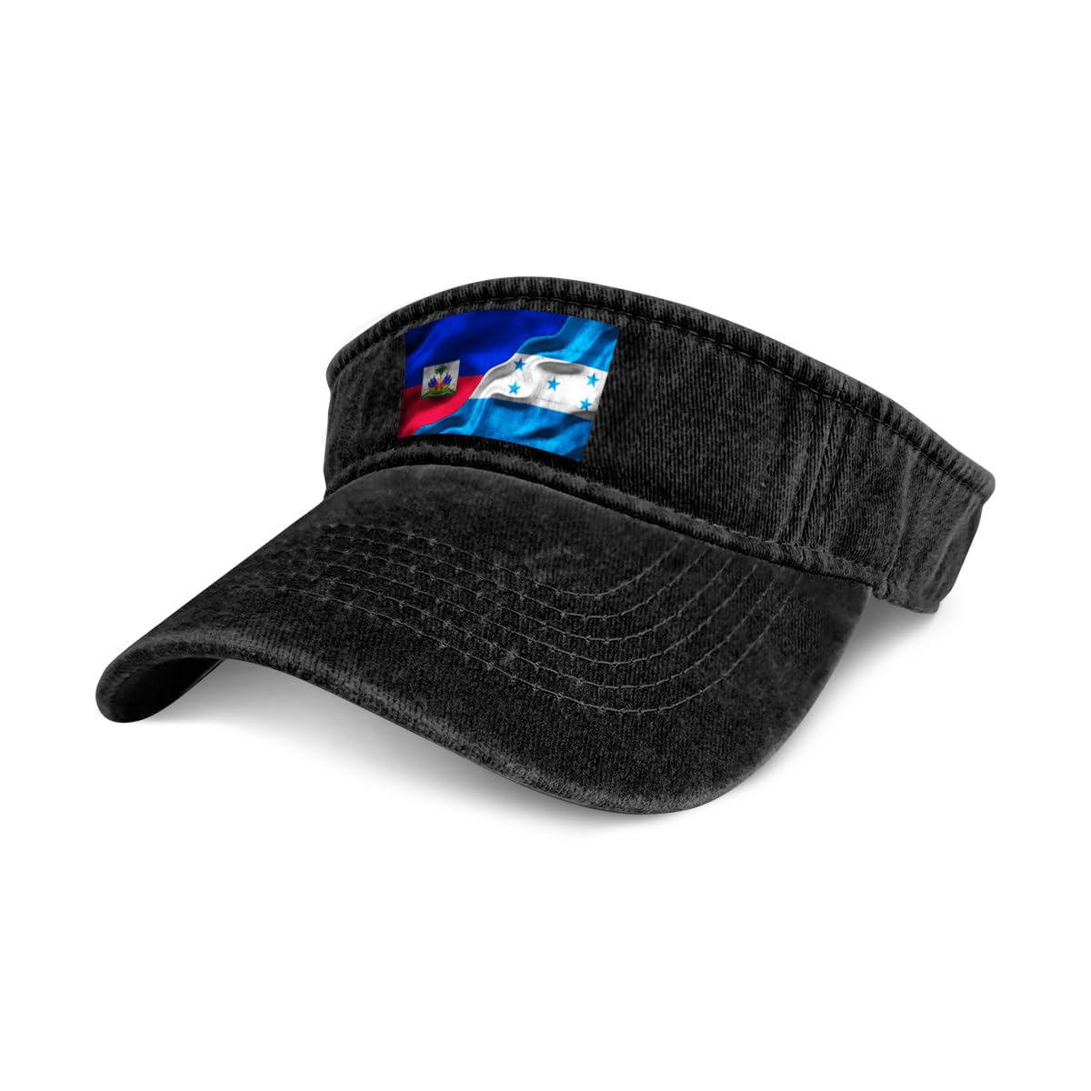 Haitian Flag Hondurans Honduras Flag Sun Visor Hats Sport Wear Athletic Beach Leisure Hat for Women and Men Golf Cap