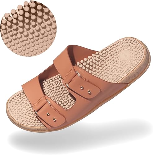 Miniatura 7 de Revs - Sandalias veganas de primera calidad suela de cojín que absorbe los golpes, soporte de arco y plantilla de masaje reflexológico para aliviar