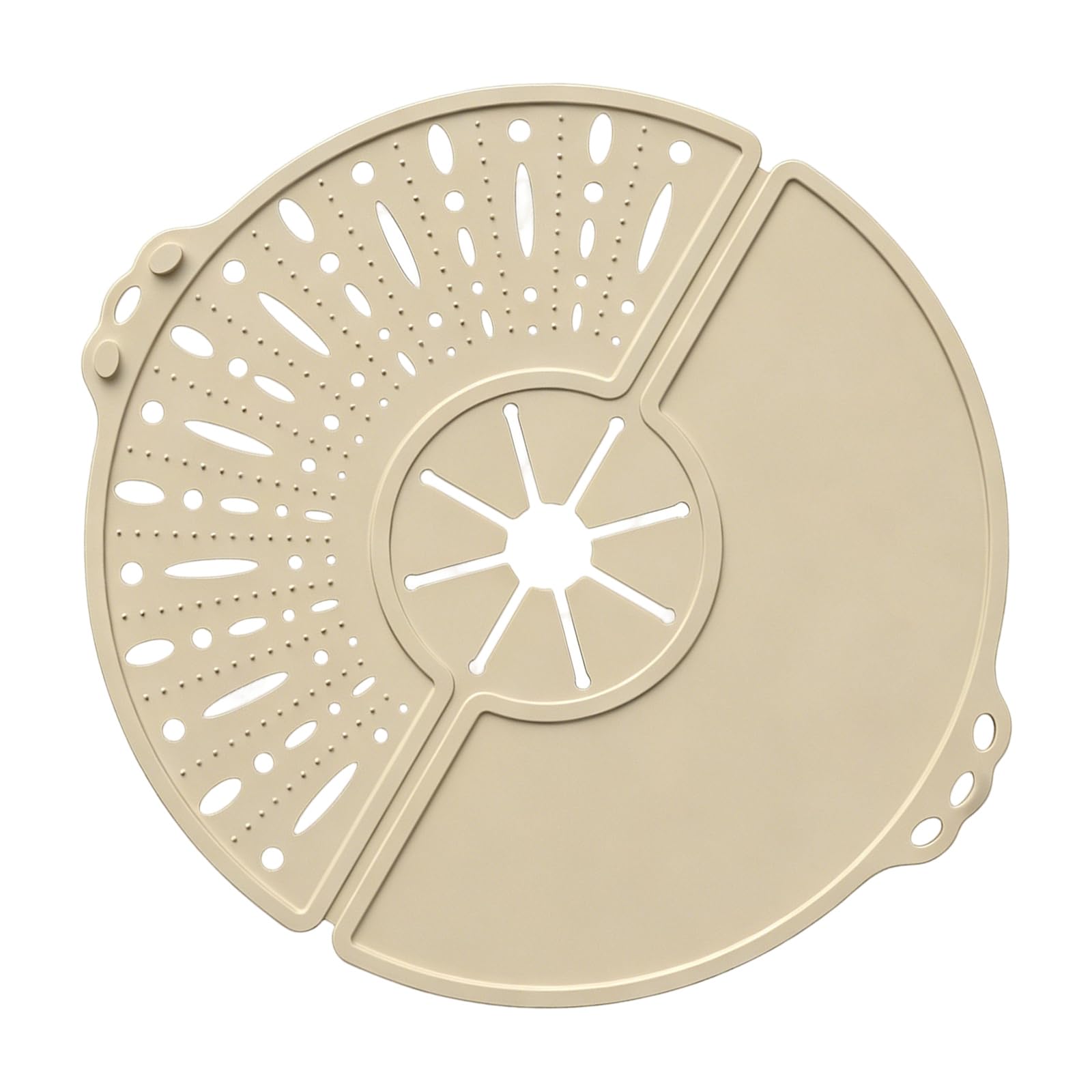 BELOWSYALER Heatproof Silicone Splatters Lid for Cooking Pots Foldable Design Flexible Splashes Guard Oil Greases Guard for Frying Pan Oil Splatters