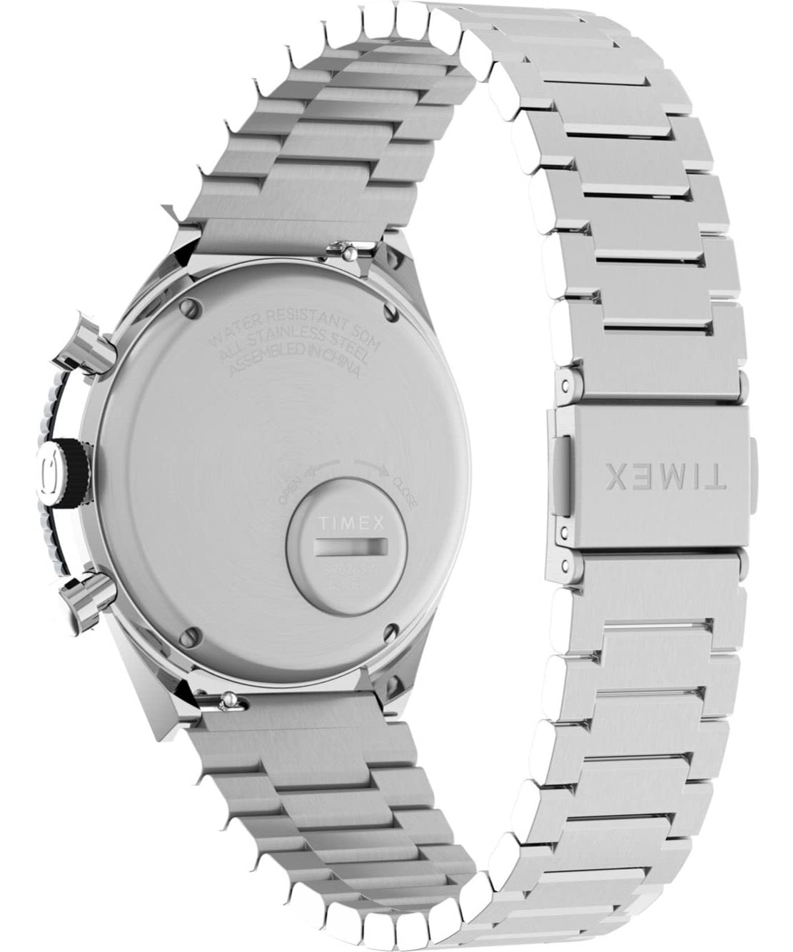 Timex Herren Chronograph Quarz Armbanduhr Q GMT Chrono