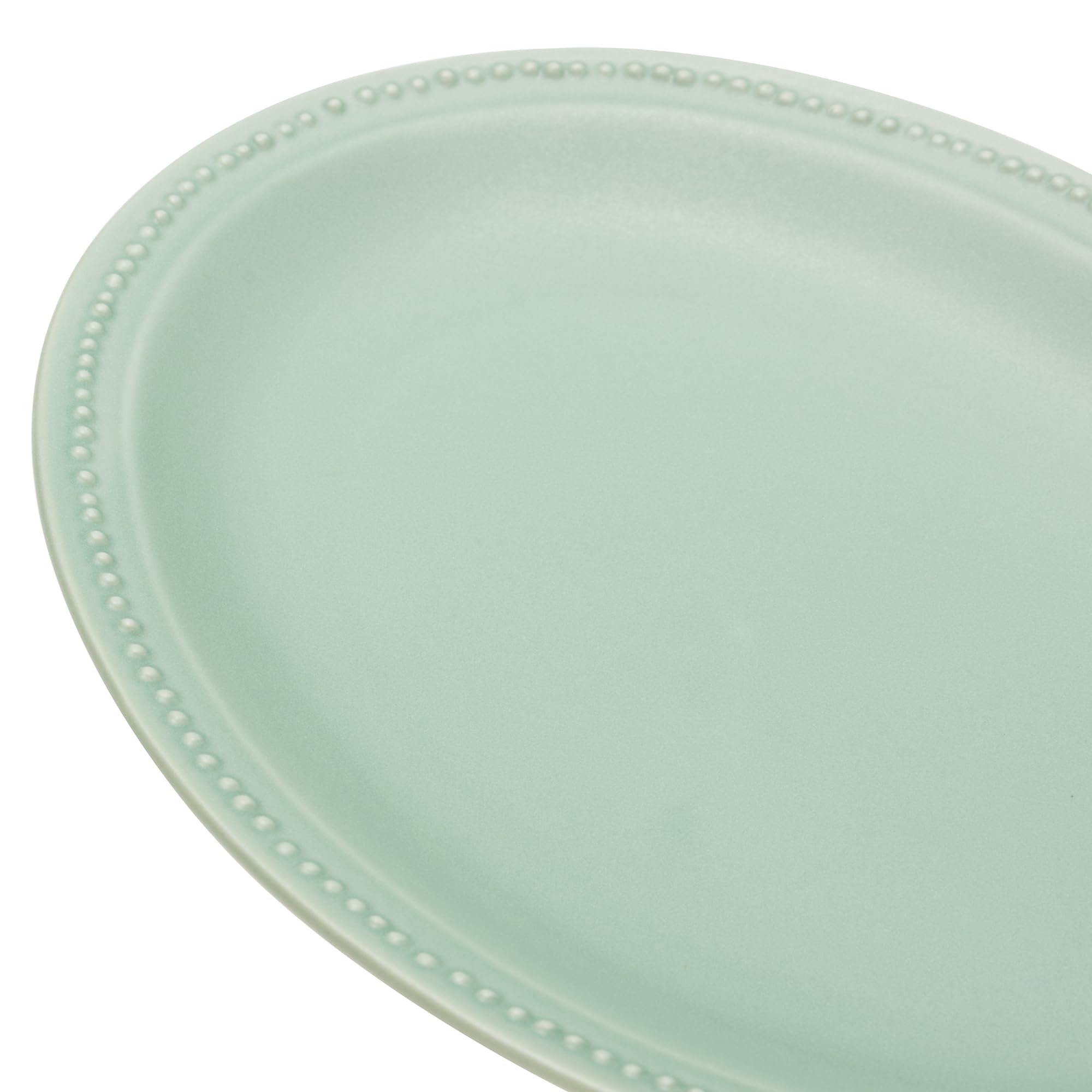 Amazon.co.jp: 中皿 和食器 リムドットプレートM ミントグリーン