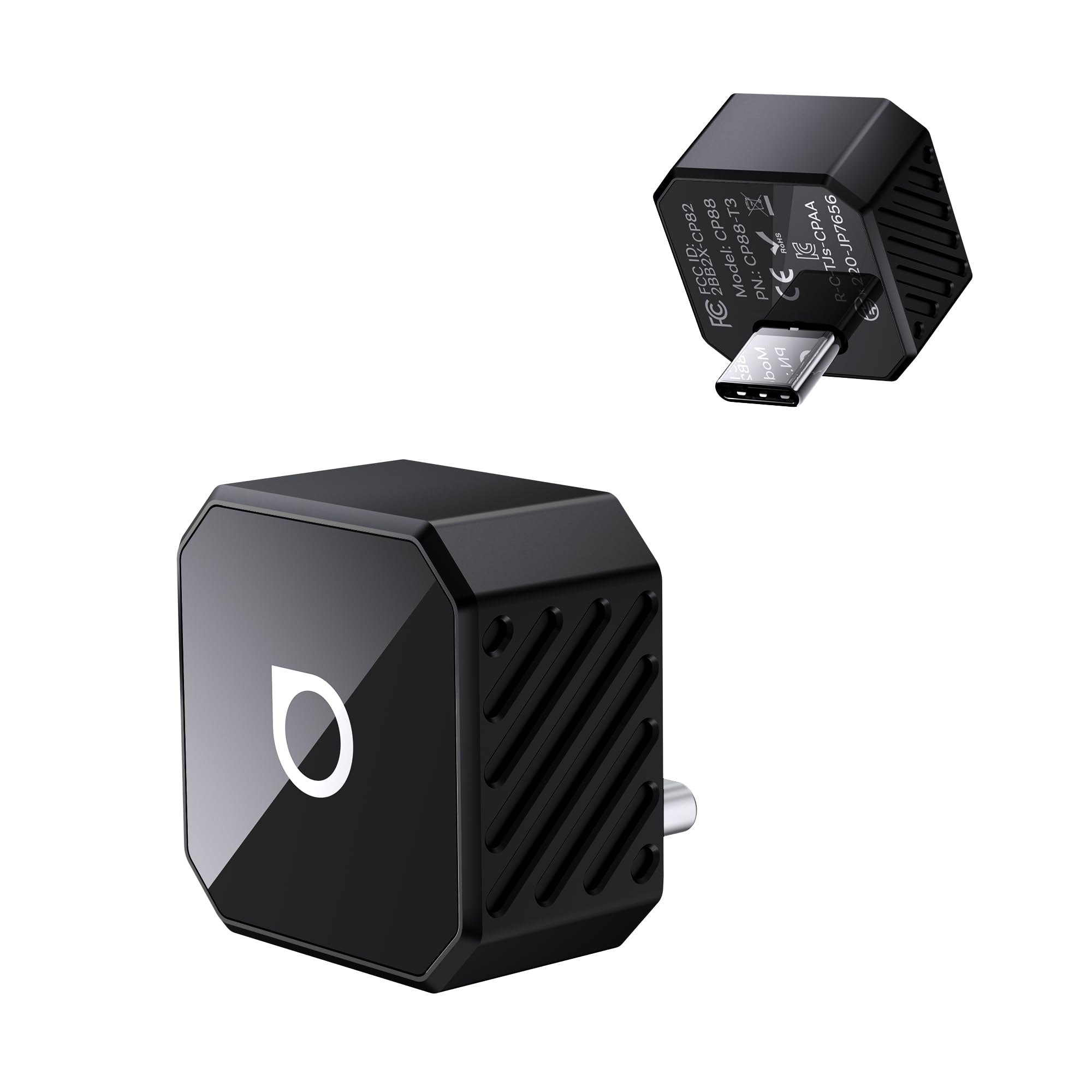 2026 Upgrade Ottocast Mini Pot, Wireless CarPlay & Android Auto Adapter, Plug & Play, WLAN 2.4G+5G, Automatische Verbindung, Kompatibel mit Autos ab 2016 mit kabelgebundenem CarPlay/AA (Schwarz)