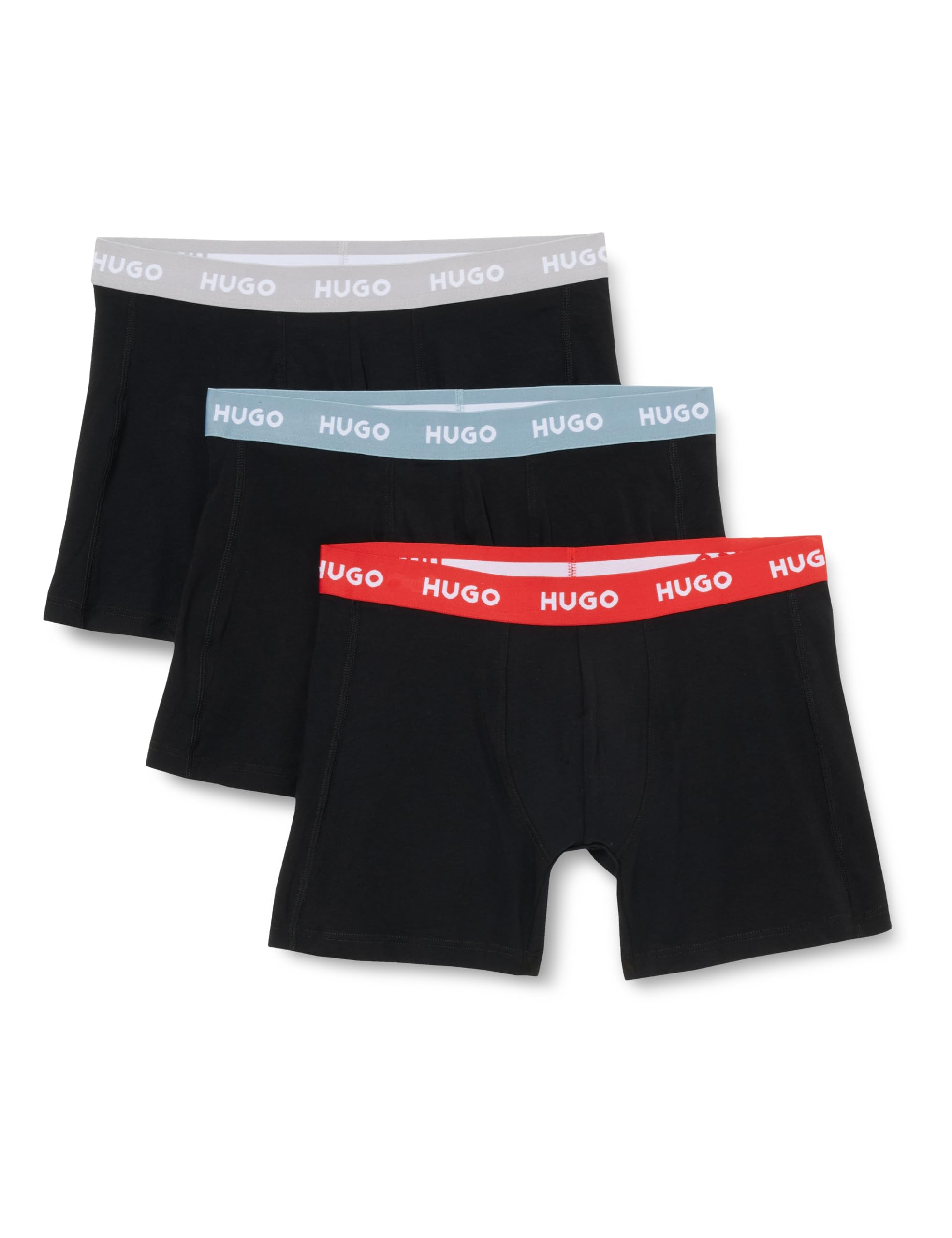HUGO Men's Boxer Briefs Triplet Pack 10268005, Black 008, XXL