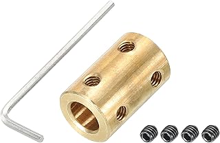 PATIKIL Shaft Coupler Connector L22 x D16 6mm to 10mm Bore Rigid Coupling Motor Shaft Joint Connector with Screw,Wrench for 3D Printers 1Pack