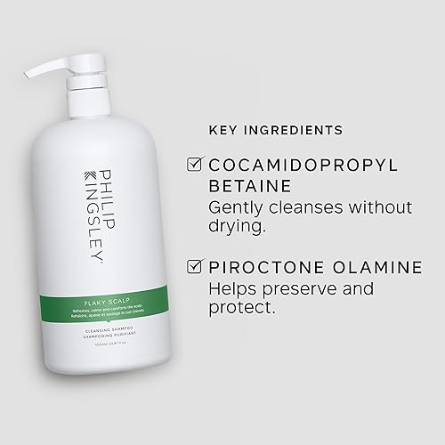 Miniatura 8 de PHILIP KINGSLEY Champú de cuero cabelludo escamoso para cuero cabelludo escamoso, seco y graso, limpieza del cuero cabelludo, productos para el