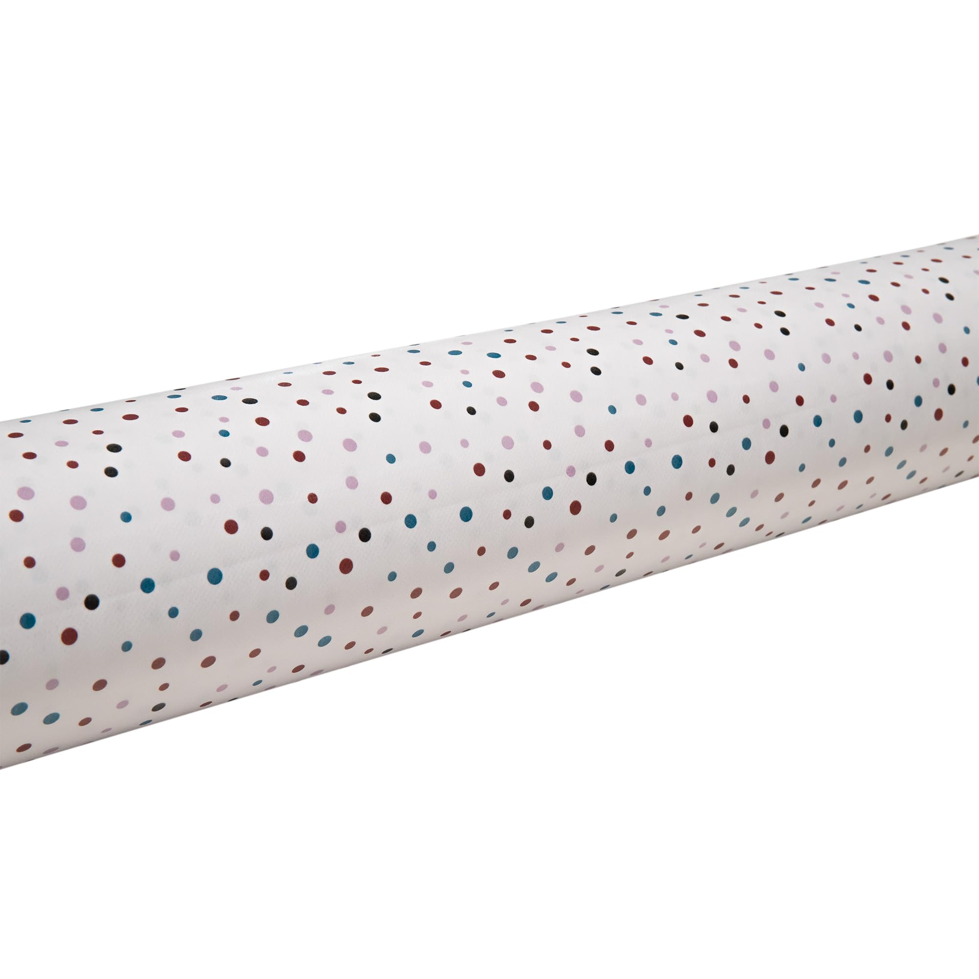 Cofan Rollo de Mantel Antimanchas de Estampado Digital con diseño con Puntos | 50% algodón y 50% PVC | Medidas: 1,40 x 25 m