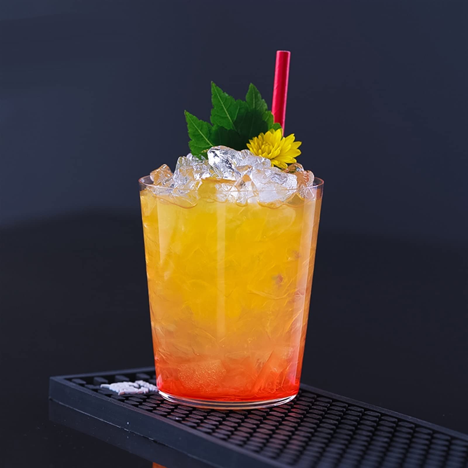 Glas-Kaffeetassen, 4 Stück, Trinkgläser, Haushalt, 380 ml, Whiskyglas, Saftgläser, Cocktailglas, ideal für Restaurants, Partys, Bars, Glas-Kaffeetassen