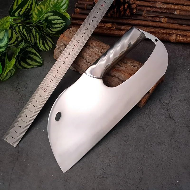 Meat Cleaver,Cleaver Knife 8 Inch Stainless Steel Knife Meat Fish Slicing Vegetables CutterSharp Cleaver Knife Butcher Chopping Kitchen Knives, LAMAJIGA5844