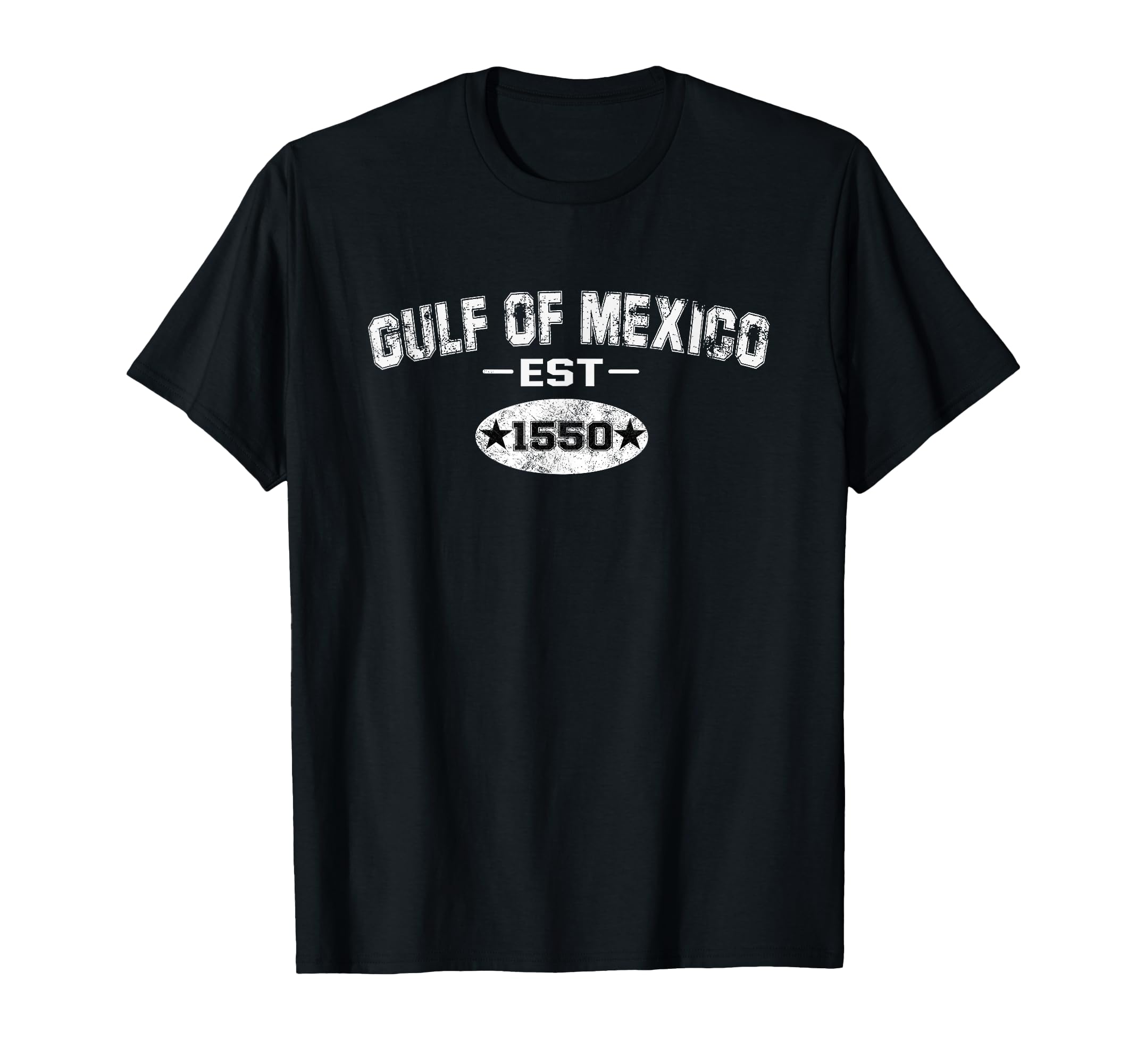 Retro Gulf of Mexico Est 1550 Mexican Flag T-Shirt