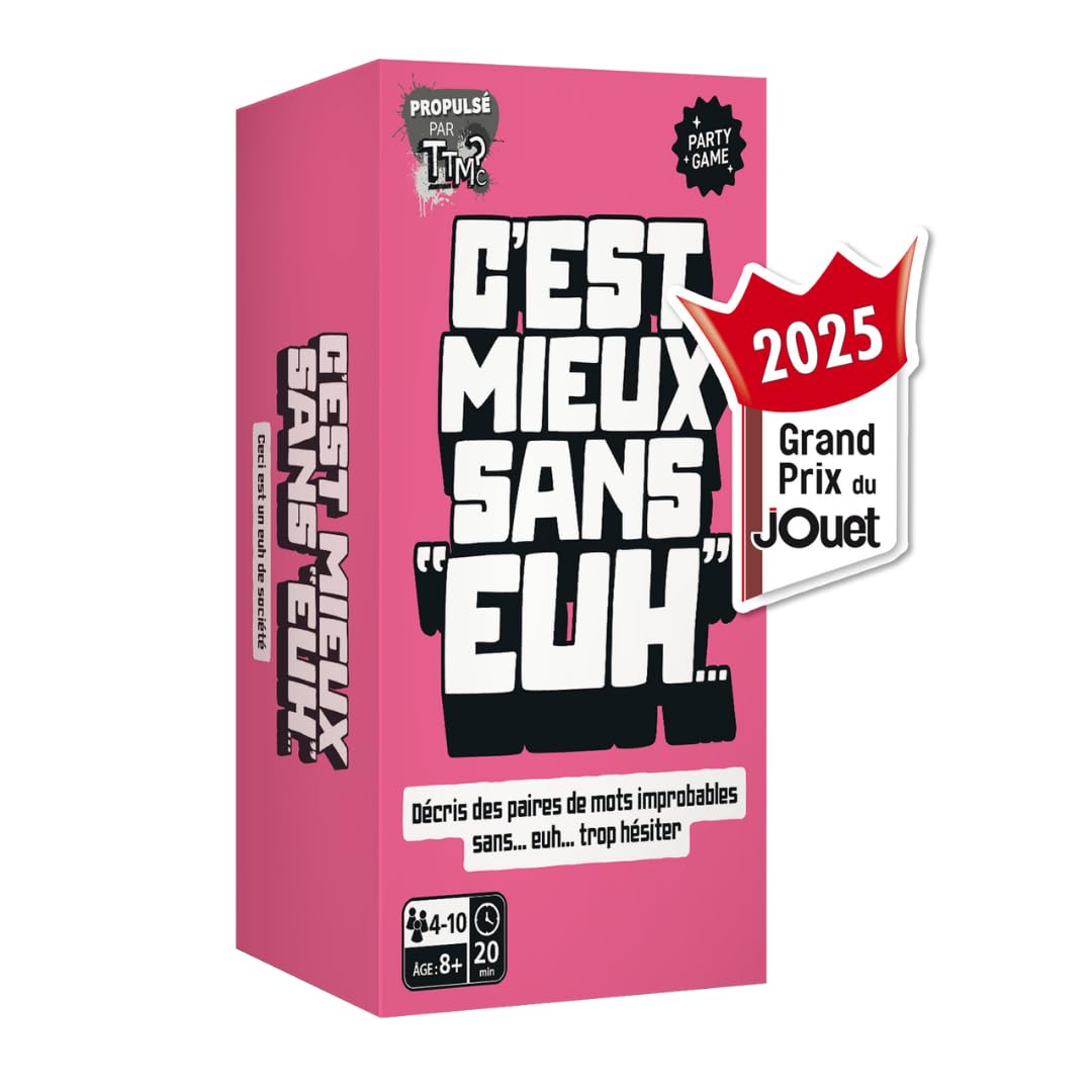 C'est Mieux sans Euh – Ambiance Board Game – Family & Friends – 4 to 10 Players – Fast, Funny and Interactive – Grand Prix du Jouet 2025