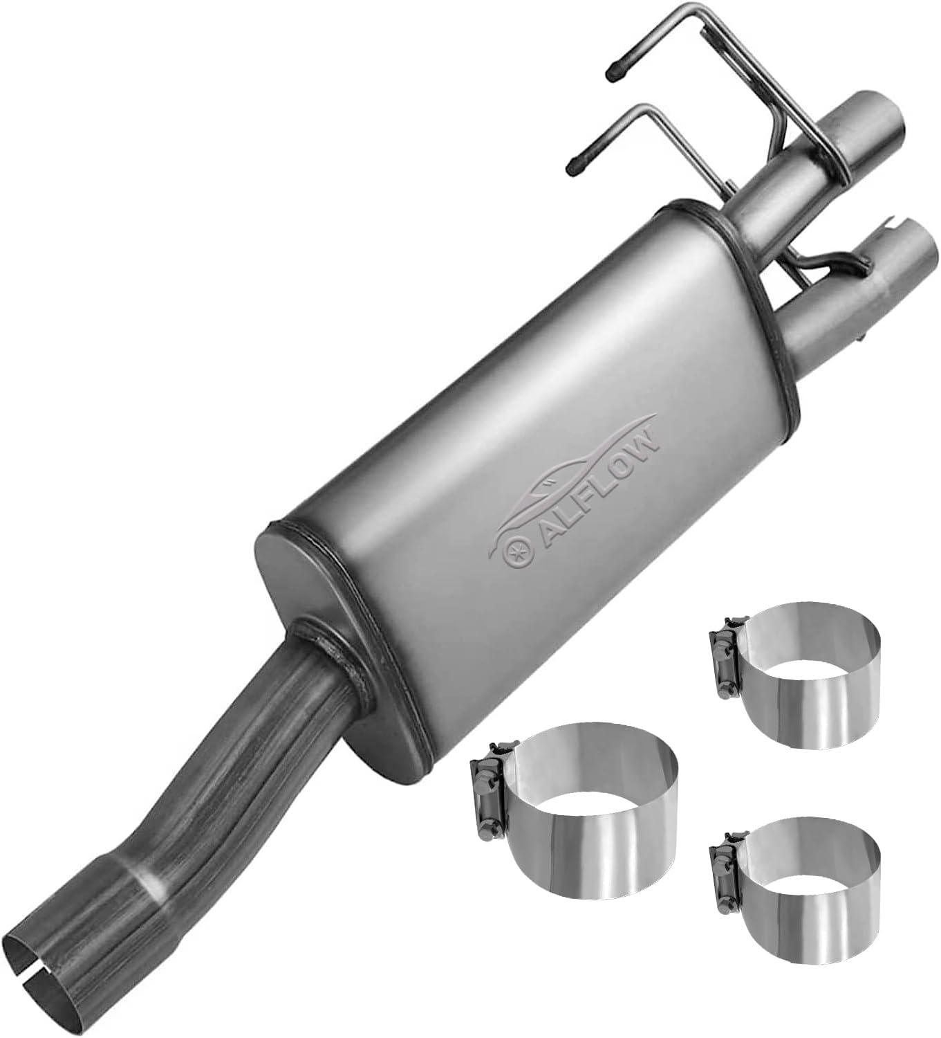 ALFLOW DirectFit Muffler 409S,2Chamber Exhaust Muffler Kit Fits Exhaust 20092018
