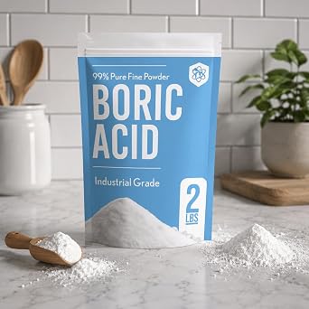 99% Boric Acid Powder - 2lb - Industrial Grade - Fine Powder Boric Acid