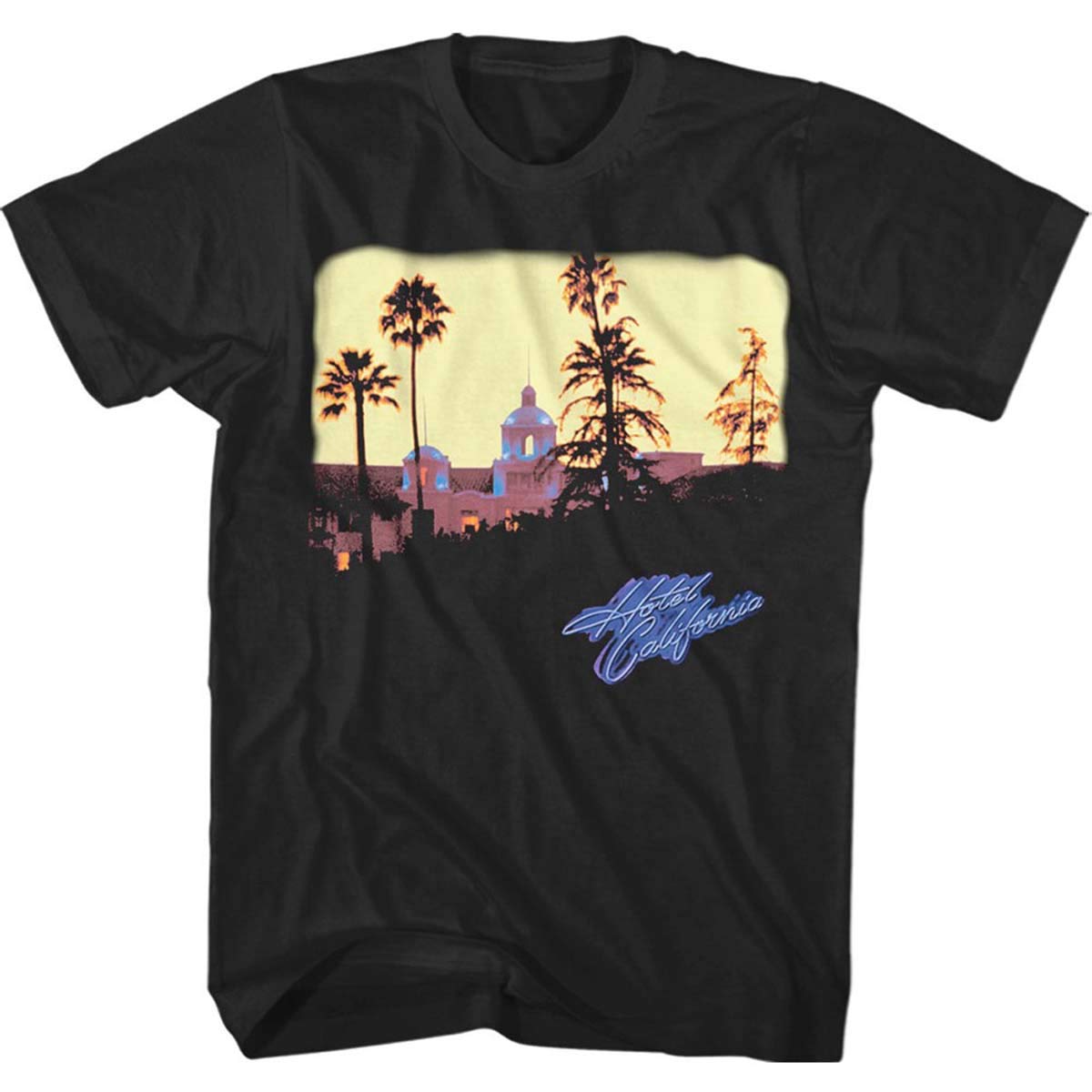 Eagles Hotel California Official Tee T-Shirt Mens Unisex (Medium) Black