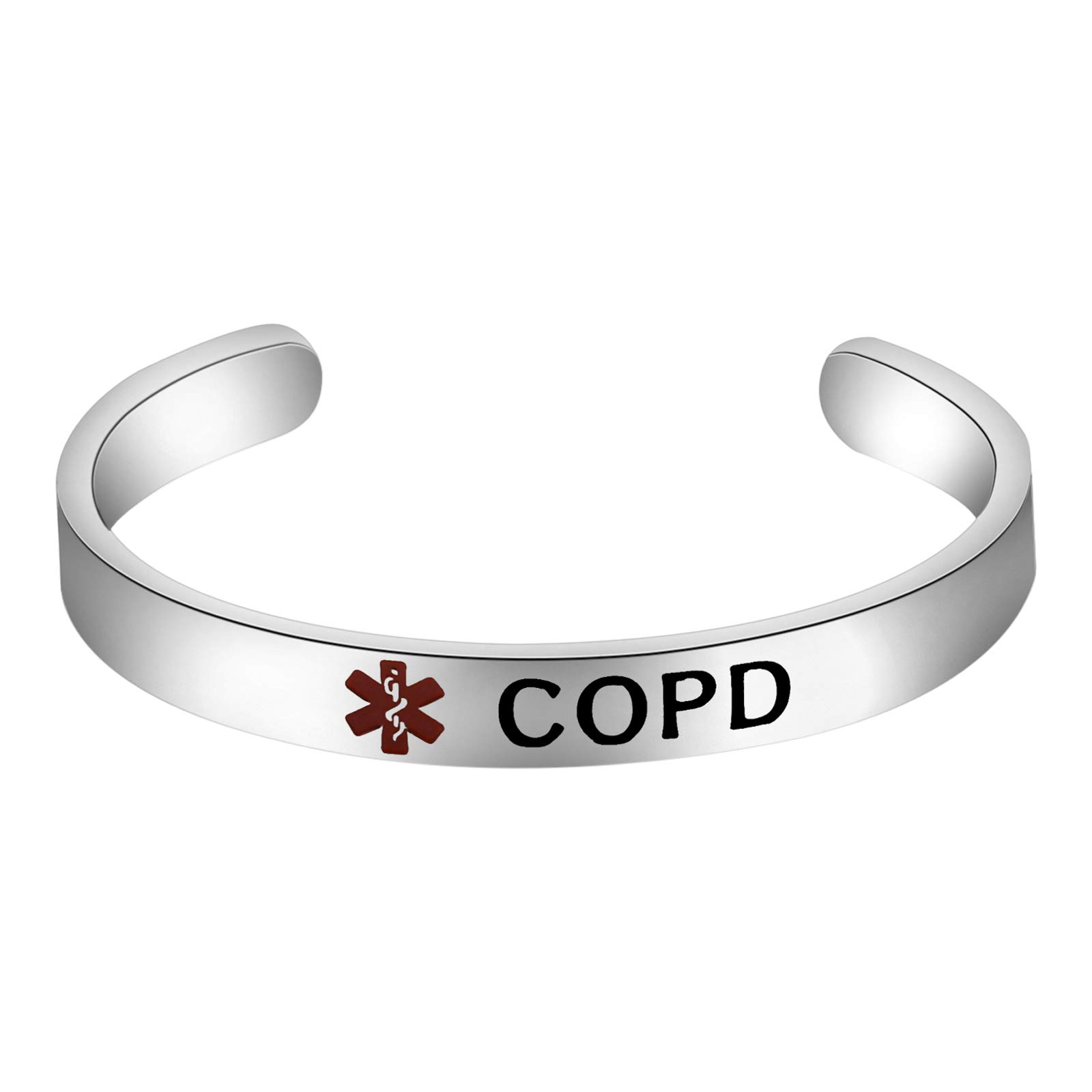 Surgical Steel Medical Alert Bracelet for Blood THINNER ID 9/16 inch Wide, 9 inch Long