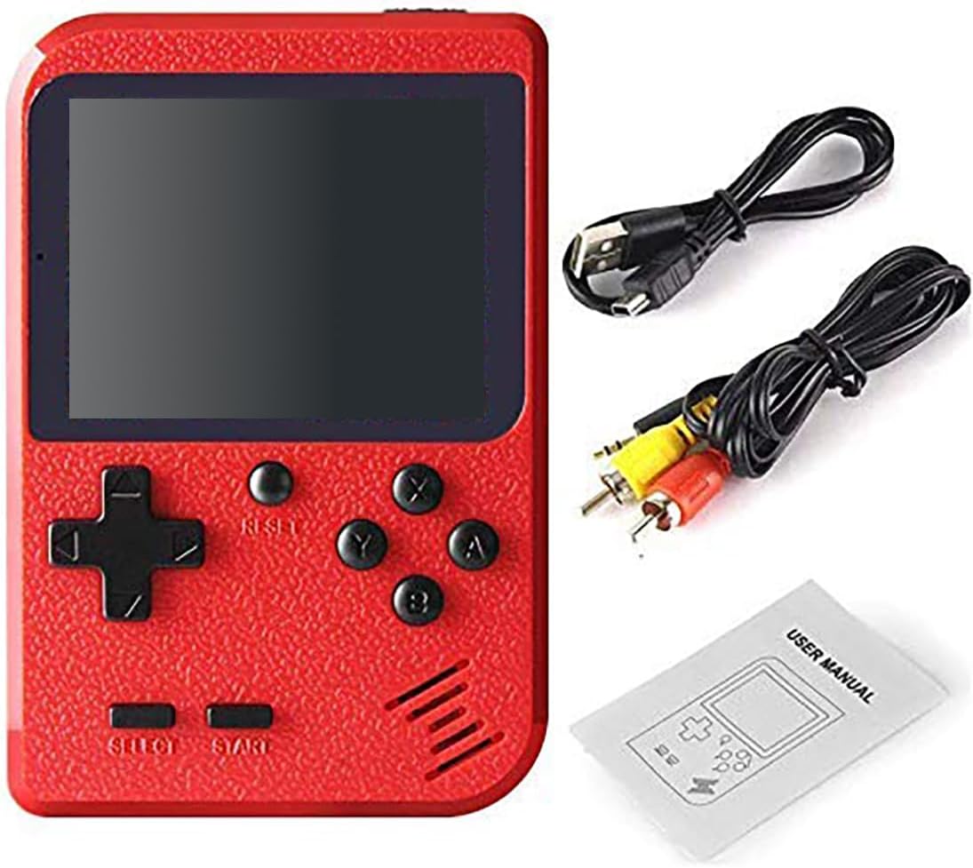 VGRASSP 400 in 1 SUP Handheld TV Compatible Video Game Console Toy for Kids - Indoor Game - Colour LCD Screen, Rechargeable 8 Bit Classic – Colour and Design as per Stock