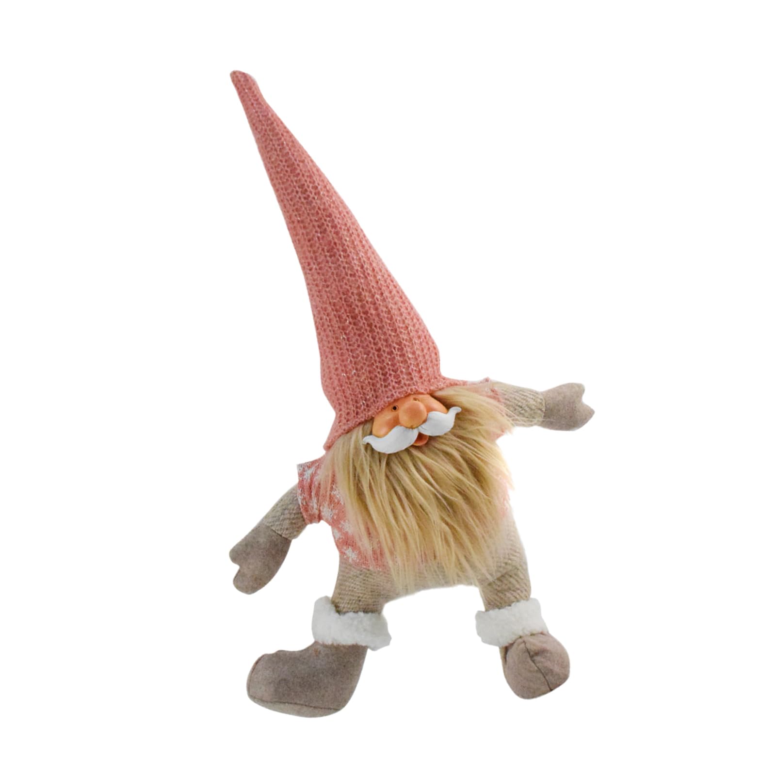 Nucelit Gnomes Figure Standing Dolls Single Footed Dwarf Figurine Decoration for Desks Polyester Christmas Santa Ornament Decorative Gnomes Sculpture