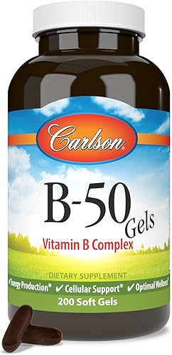 Miniatura 5 de Carlson Labs B-50 Gel complejo de vitamina B 088395020629 1