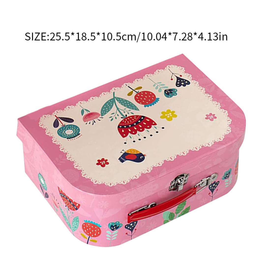 Set da tè per Bambini, Set da Gioco da 15 Pezzi con teiera, Giocattoli per Feste in Cucina, da Gioco per Bambini dai 3 Anni in su (Rosso Chiaro)