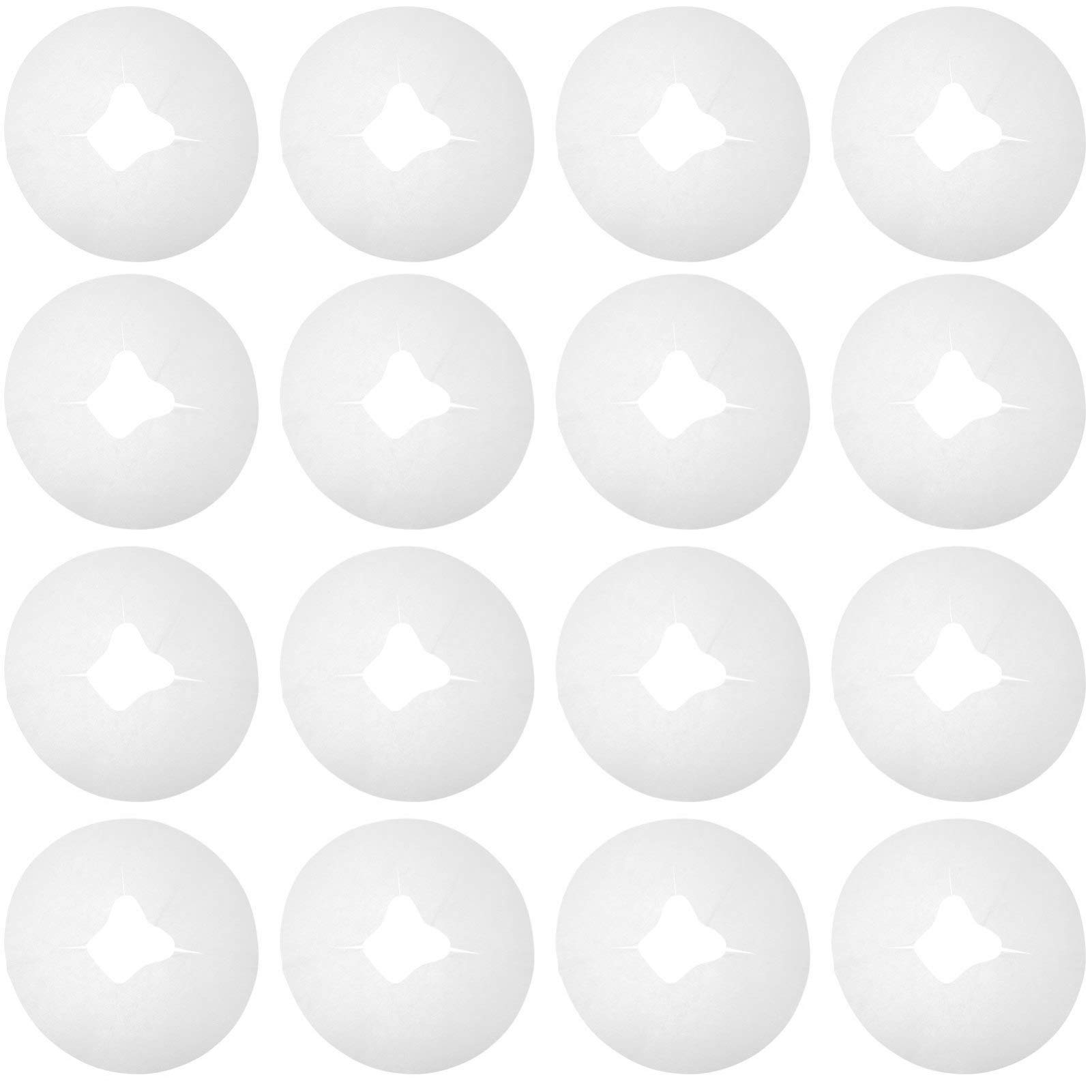FOMIYES 100piezas Funda De Almohada De Silicona Desechable Almohadilla Para Masaje Facial Orificio Cara Para Salones De Belleza Cojín Tipo Sábana Para Reposacabezas