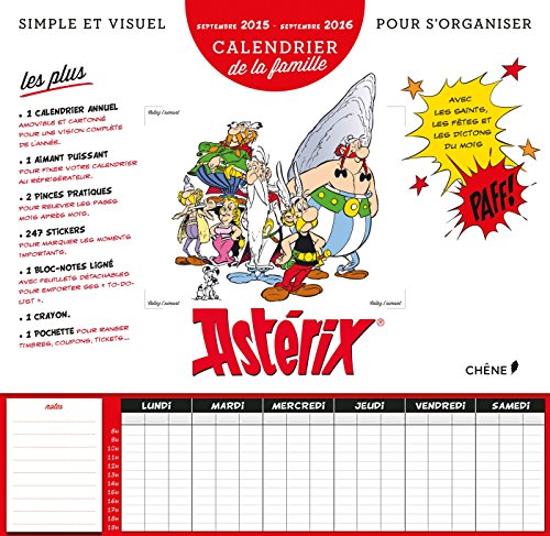 Télécharger Calendrier de la famille Astérix, sept 2015/sept 2016 Francais PDF