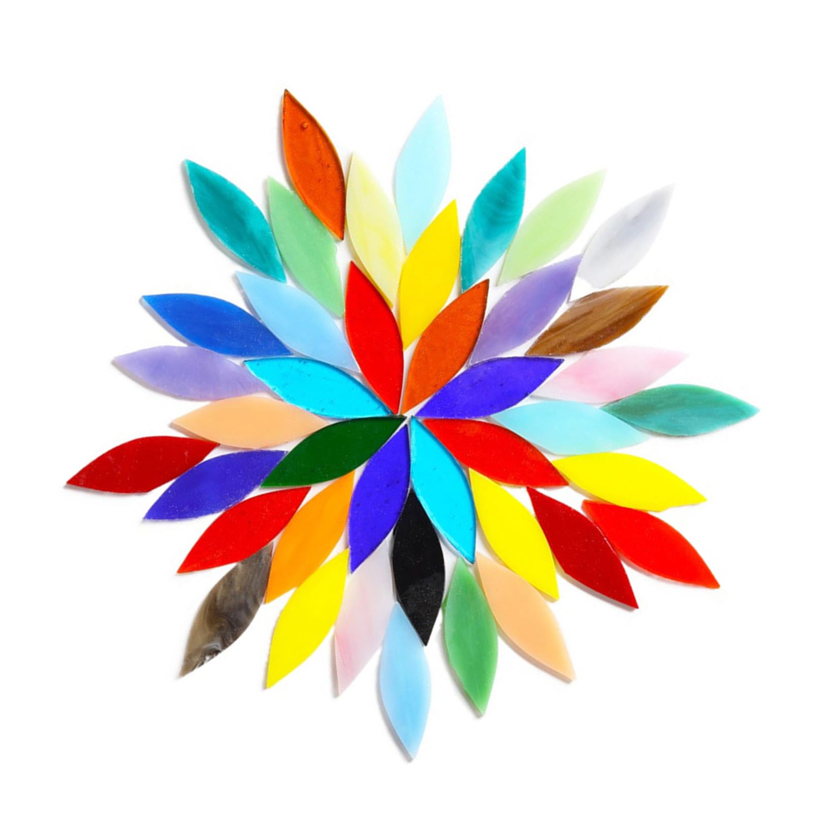 Yhplxyuus Petals Tiles Mixed Color Tiles Flower Leaves for Home Garden Decoration Project Colorful Flower Leaves Petals