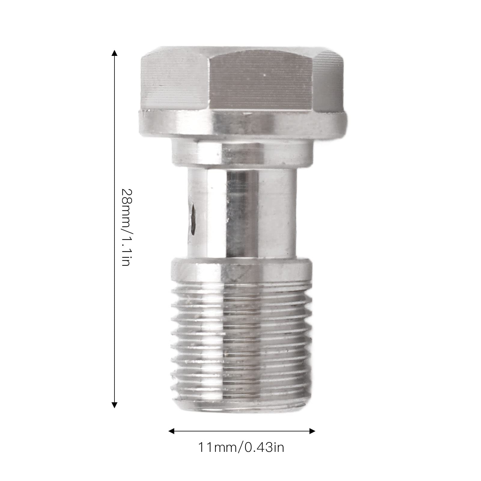 Boulon Banjo Frein 7/16 Pouces 24 - Acier Inoxydable - Empêche Fuites - Turbo Huile