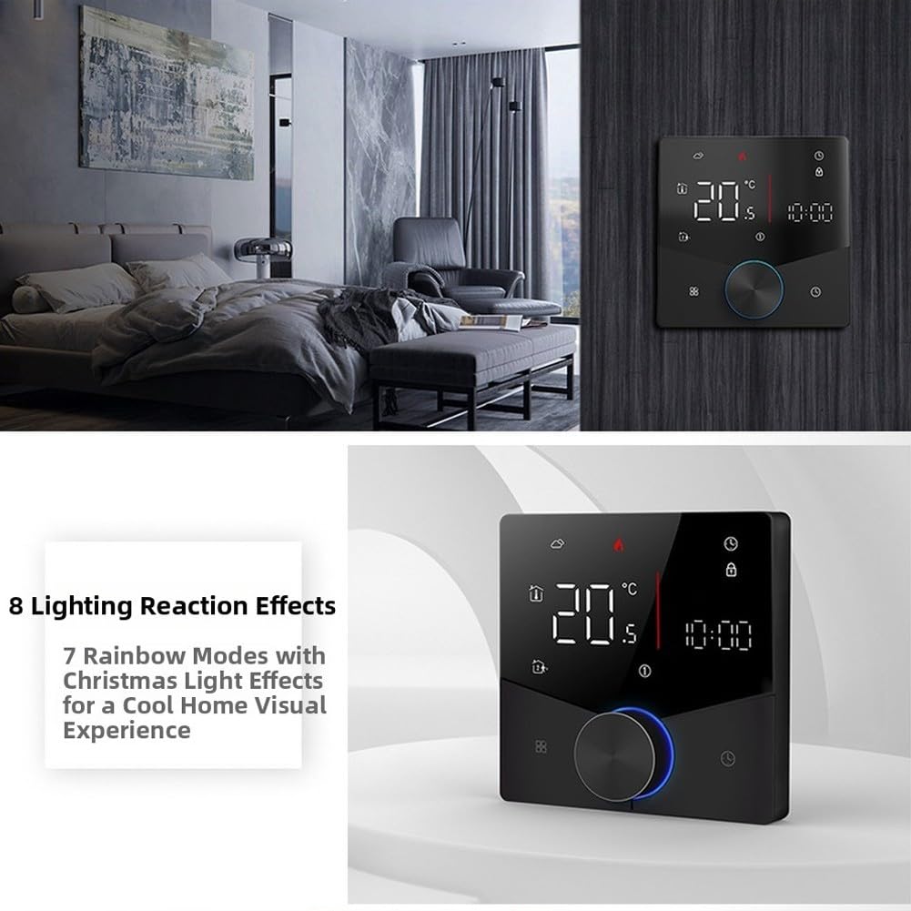 WiFi per il riscaldamento a pavimento intelligente, termostato digitale per caldaia elettrica a pavimento, controllo remoto tramite app, risparmio energetico per il bagno di casa
