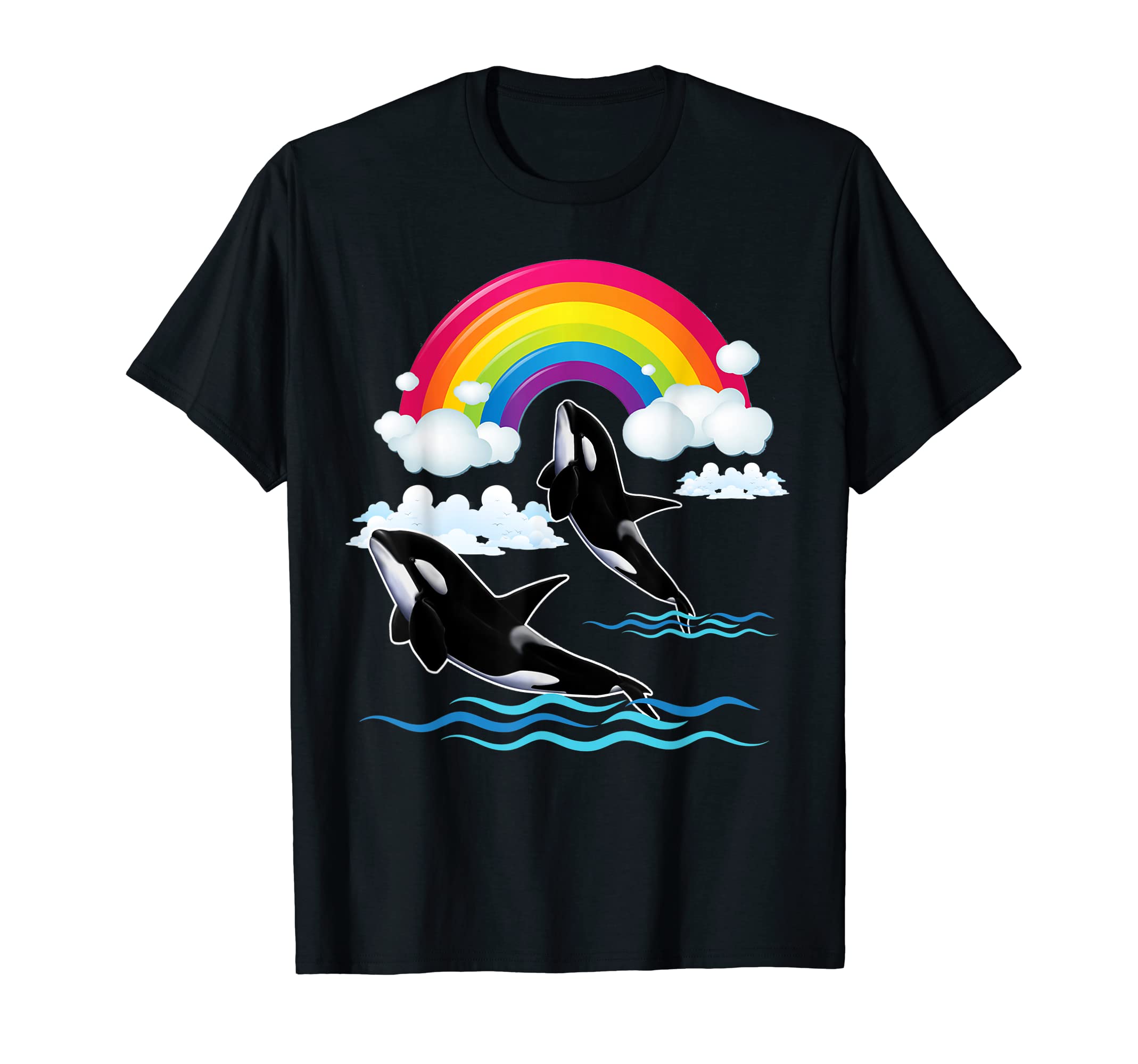 Orca Rainbow For Orca Lover T-Shirt
