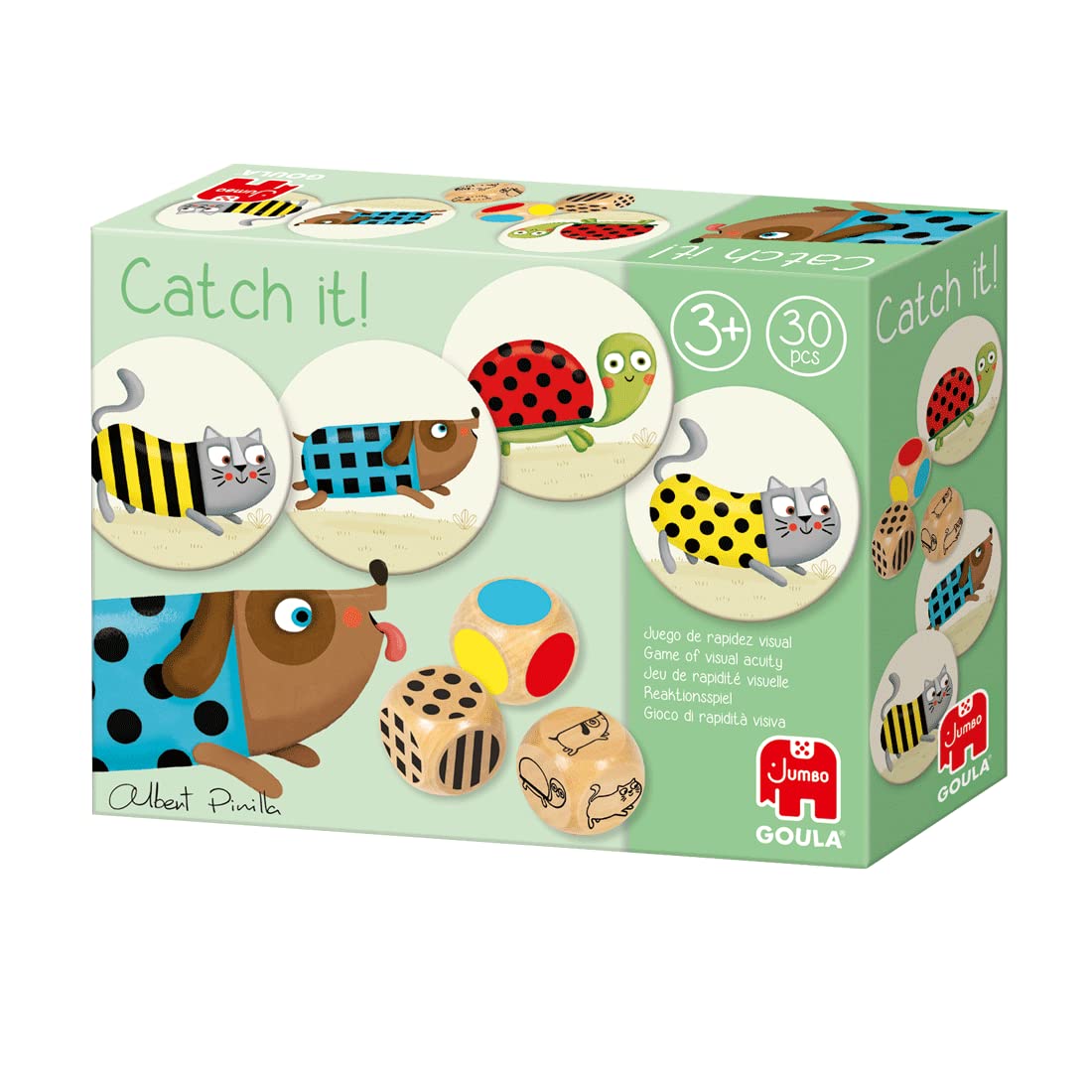 Goula - Catch It! Juego de mesa preescolar de agilidad visual para niños a partir de 3 años