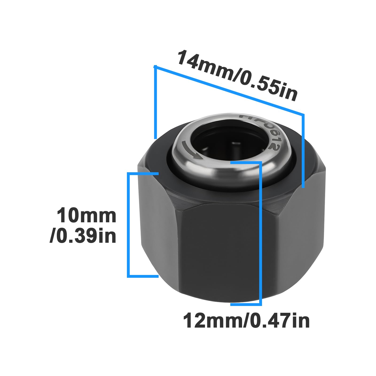 Cuscinetto Motore Unidirezionale Esagonale 14mm 2 Pezzi Compatibile HPI Savage X Trophy 3.5 4.6