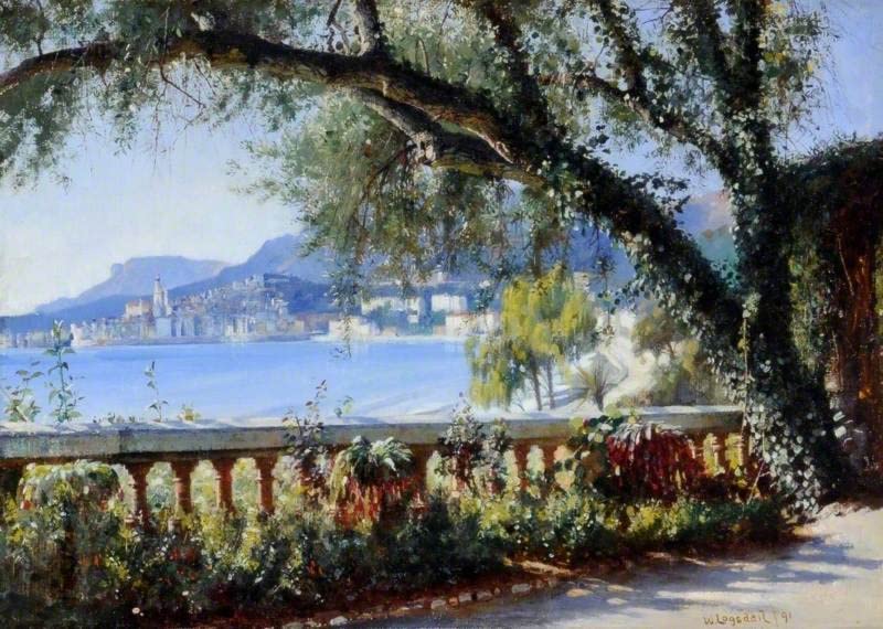 Toile murale Menton William Longsdail 60x90cm pour sublimer un mur vide